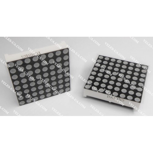 LED матриця 32x32mm, Катод, RD, 8x8dot, 3.0mmLED, 2.1-2.5V, 20mA, 625-630nM model:1088BS (артикул: 29-0992.RD) LED матриця 32x32mm, Катод, RD, 8x8dot, 3.0mmLED, 2.1-2.5V, 20mA, 625-630nM model:1088BS (артикул: 29-0992.RD)