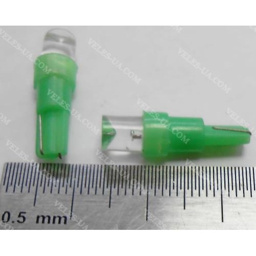 авто-лампочка T5-1LED FLUX ЗЕЛЕНИЙ код-003 (артикул: 29-1001.GN) авто-лампочка T5-1LED FLUX ЗЕЛЕНИЙ код-003 (артикул: 29-1001.GN)