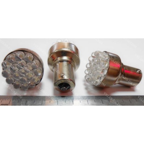 авто-лампочка S25-19LED FLUX, 1конт, БІЛИЙ код-161 (артикул: 29-1036.W) авто-лампочка S25-19LED FLUX, 1конт, БІЛИЙ код-161 (артикул: 29-1036.W)
