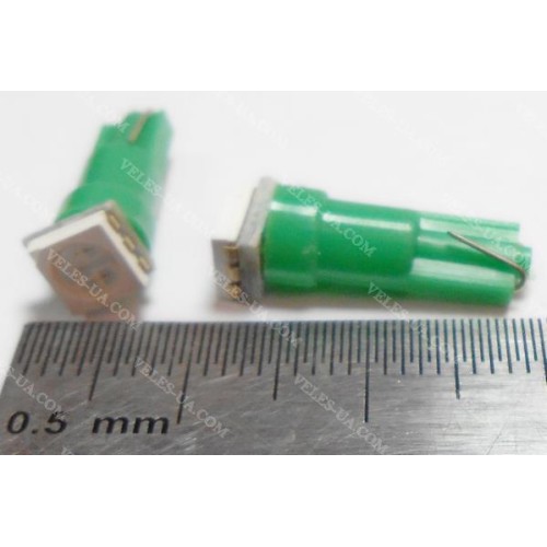 авто-лампочка T5-1LED SMD5050 ЗЕЛЕНИЙ код-196 (артикул: 29-1041.GN) авто-лампочка T5-1LED SMD5050 ЗЕЛЕНИЙ код-196 (артикул: 29-1041.GN)