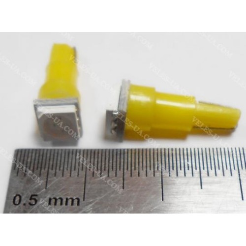 авто-лампочка T5-1LED SMD5050 ЖОВТИЙ код-193 (артикул: 29-1041.Y) авто-лампочка T5-1LED SMD5050 ЖОВТИЙ код-193 (артикул: 29-1041.Y)