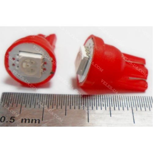 авто-лампочка T10- 1LED SMD5050 ЧЕРВОНИЙ код-205 (артикул: 29-1044.RD) авто-лампочка T10- 1LED SMD5050 ЧЕРВОНИЙ код-205 (артикул: 29-1044.RD)