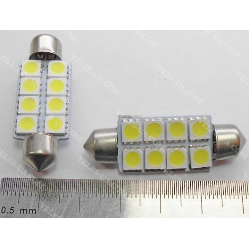 авто-лампочка S-41mm- 8LED SMD5050 БІЛИЙ model:255/2 (артикул: 29-1061.WC) авто-лампочка S-41mm- 8LED SMD5050 БІЛИЙ model:255/2 (артикул: 29-1061.WC)