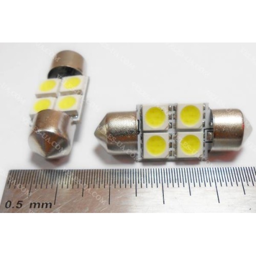авто-лампочка S-31mm- 4LED SMD5050 БІЛИЙ model:277 (артикул: 29-1065.WC) авто-лампочка S-31mm- 4LED SMD5050 БІЛИЙ model:277 (артикул: 29-1065.WC)