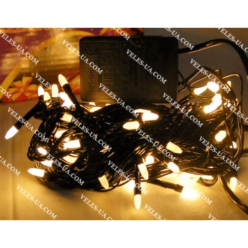 гірлянда 100LED Gold конусні , золото, чорний дріт, RV-90 (артикул: 29-1503.GL) гірлянда 100LED Gold конусні , золото, чорний дріт, RV-90 (артикул: 29-1503.GL)