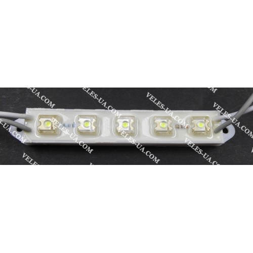 модуль 5LED піранья БІЛИЙ MTK-12FS80-5W 8×14×80 (артикул: 29-2004.W) модуль 5LED піранья БІЛИЙ MTK-12FS80-5W 8×14×80 (артикул: 29-2004.W)