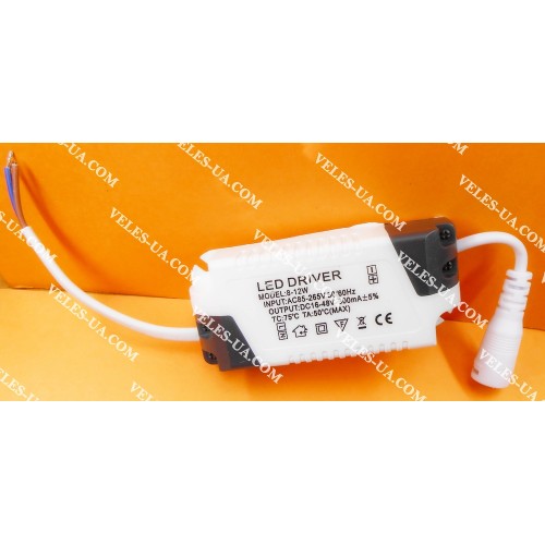 Драйвер для LED 12W, Iвих=300мА , Uвих=24-42VDC, Uвх=85-265VAC 50/60Hz (артикул: 29-3023) Драйвер для LED 12W, Iвих=300мА , Uвих=24-42VDC, Uвх=85-265VAC 50/60Hz (артикул: 29-3023)