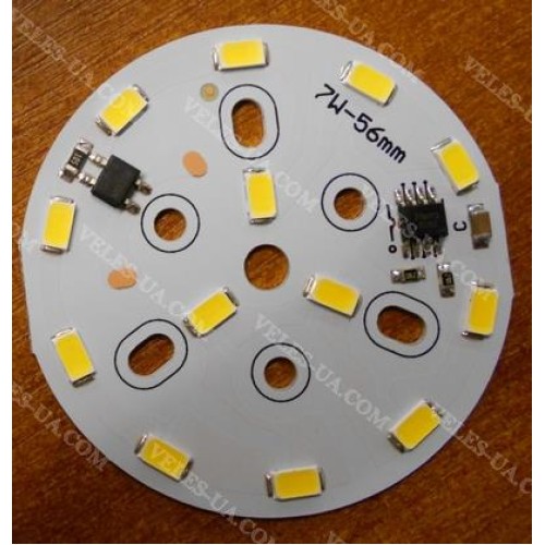 модуль LED d 56mm 7W AC220V 12LED5630 білий теплий (артикул: 29-3703.WW) модуль LED d 56mm 7W AC220V 12LED5630 білий теплий (артикул: 29-3703.WW)