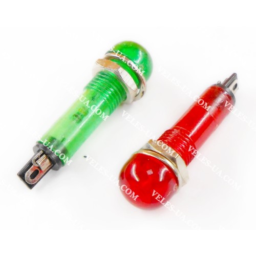 Неонка 220V d=7mm ЗЕЛЕНА в корпусі art:4610 (артикул: 29-4610.GN) Неонка 220V d=7mm ЗЕЛЕНА в корпусі art:4610 (артикул: 29-4610.GN)