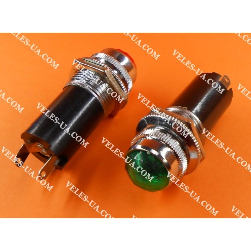 Неонка 220V d=16mm ЗЕЛЕНА в корпусі art:4613 (артикул: 29-4613.GN) Неонка 220V d=16mm ЗЕЛЕНА в корпусі art:4613 (артикул: 29-4613.GN)