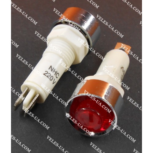 Неонка 220V d=10mm ЧЕРВОНА в корпусі art:4614 NHC-10 (артикул: 29-4614.RD) Неонка 220V d=10mm ЧЕРВОНА в корпусі art:4614 NHC-10 (артикул: 29-4614.RD)