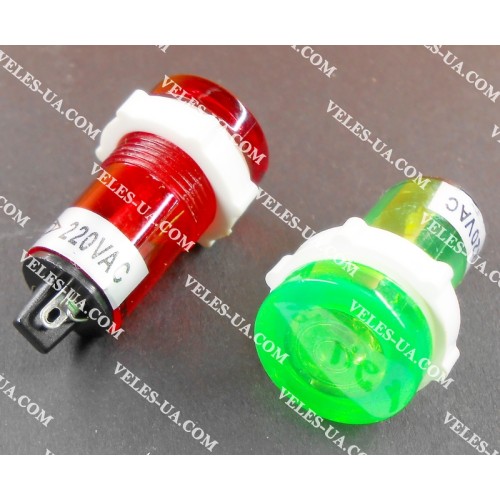Неонка 220V d=15mm ЧЕРВОНА в корпусі art:4616 XD-15-1 (артикул: 29-4616.RD) Неонка 220V d=15mm ЧЕРВОНА в корпусі art:4616 XD-15-1 (артикул: 29-4616.RD)