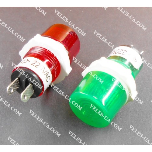 Неонка 220V d=15mm ЗЕЛЕНА в корпусі art:4618 (артикул: 29-4618.GN) Неонка 220V d=15mm ЗЕЛЕНА в корпусі art:4618 (артикул: 29-4618.GN)