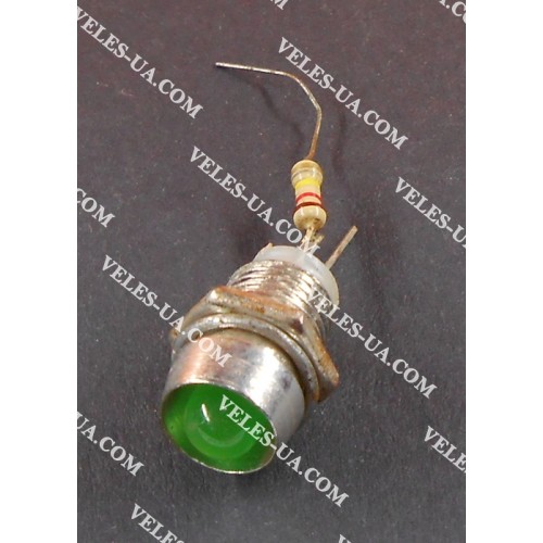 Неонка 220V d=8mm ЗЕЛЕНА в корпусі art:4622-08 (артикул: 29-4622-08.GN) Неонка 220V d=8mm ЗЕЛЕНА в корпусі art:4622-08 (артикул: 29-4622-08.GN)