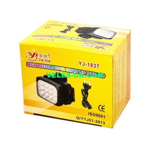 Ліхтарик налобний Yaja 1837 12 LED, на вбудованих акумуляторах (артикул: 29-6006.) Ліхтарик налобний Yaja 1837 12 LED, на вбудованих акумуляторах (артикул: 29-6006.)