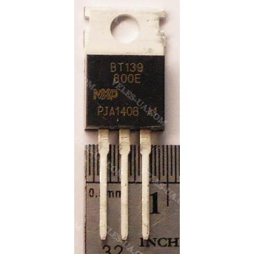 BT139-800E (16A, 800V) TO-220 (артикул: BT139-800E) BT139-800E (16A, 800V) TO-220 (артикул: BT139-800E)
