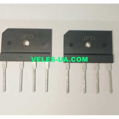 міст 35A x 1000V корпус Гребінка, виводи Гнучкі, GBJ3510, D35XB100 (артикул: GBJ3510) міст 35A x 1000V корпус Гребінка, виводи Гнучкі, GBJ3510, D35XB100 (артикул: GBJ3510)