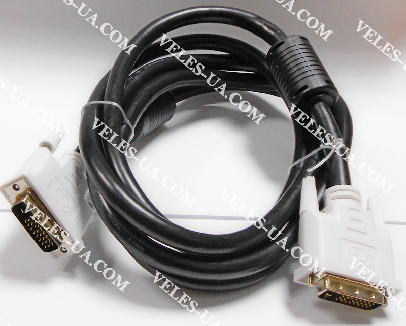 шнур Штекер DVI(24+1) х Штекер DVI(24+1), Hi-Fi, метал gold, з фільтром, блістер шнур Штекер DVI(24+1) х Штекер DVI(24+1), Hi-Fi, метал gold, з фільтром, блістер